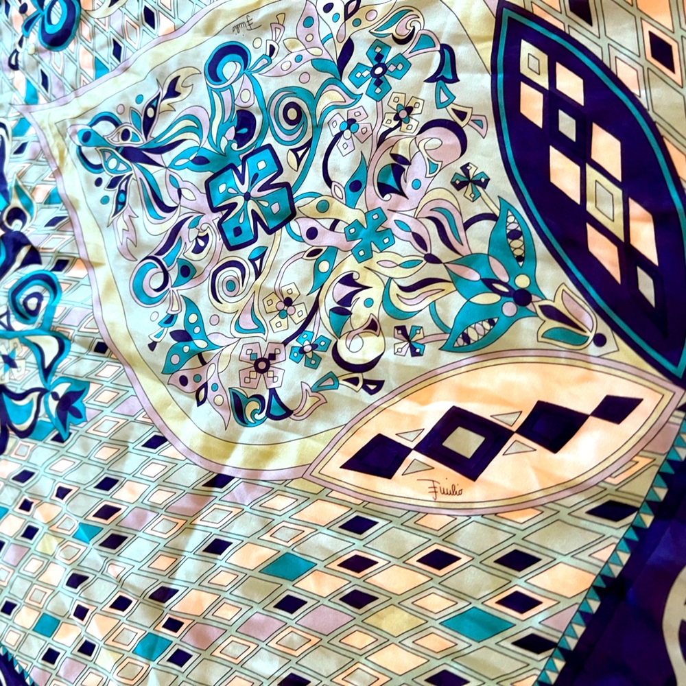 Emilio Pucci Very Large, Long Silk Scarf